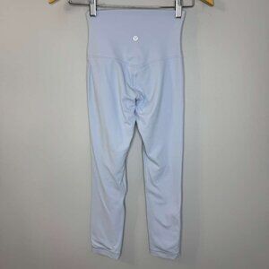Lululemon Align High-Rise Crop Leggings Double Knit Soft Lightweight Pastel Blue